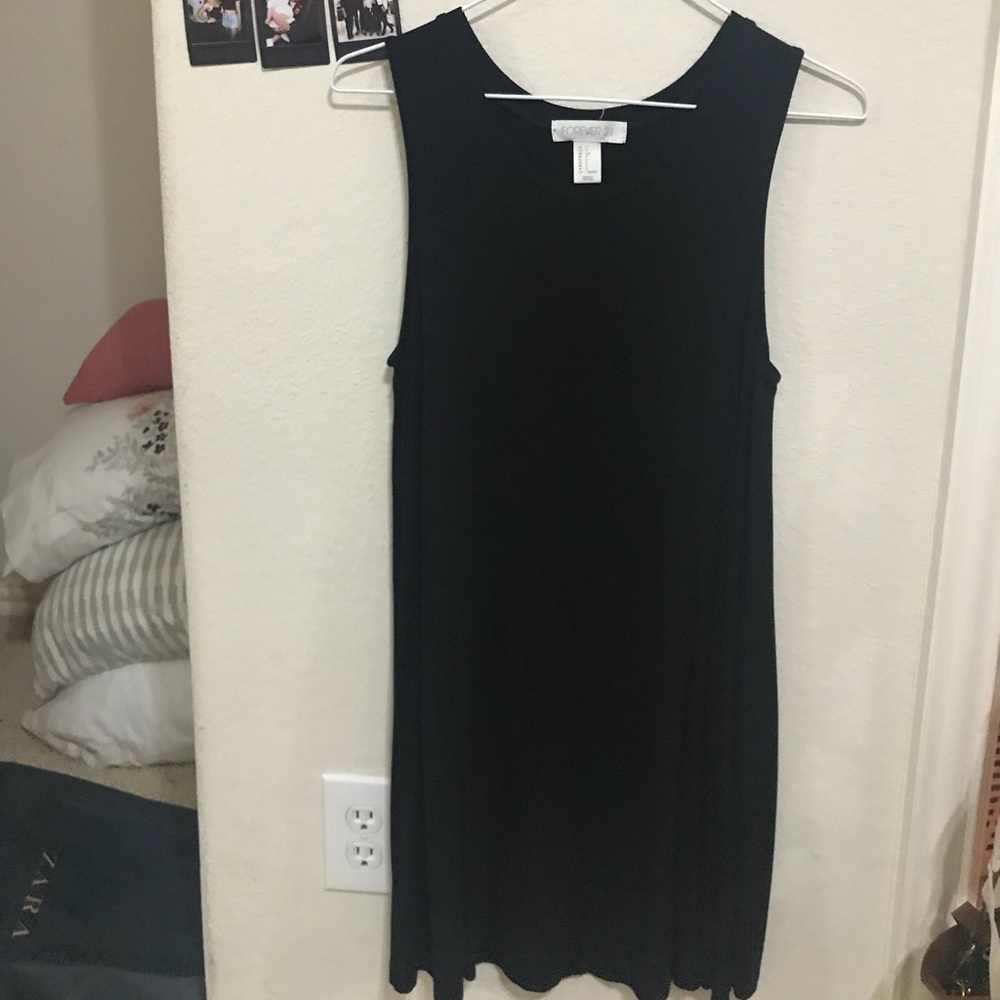 F21 Black Flowy Dress
